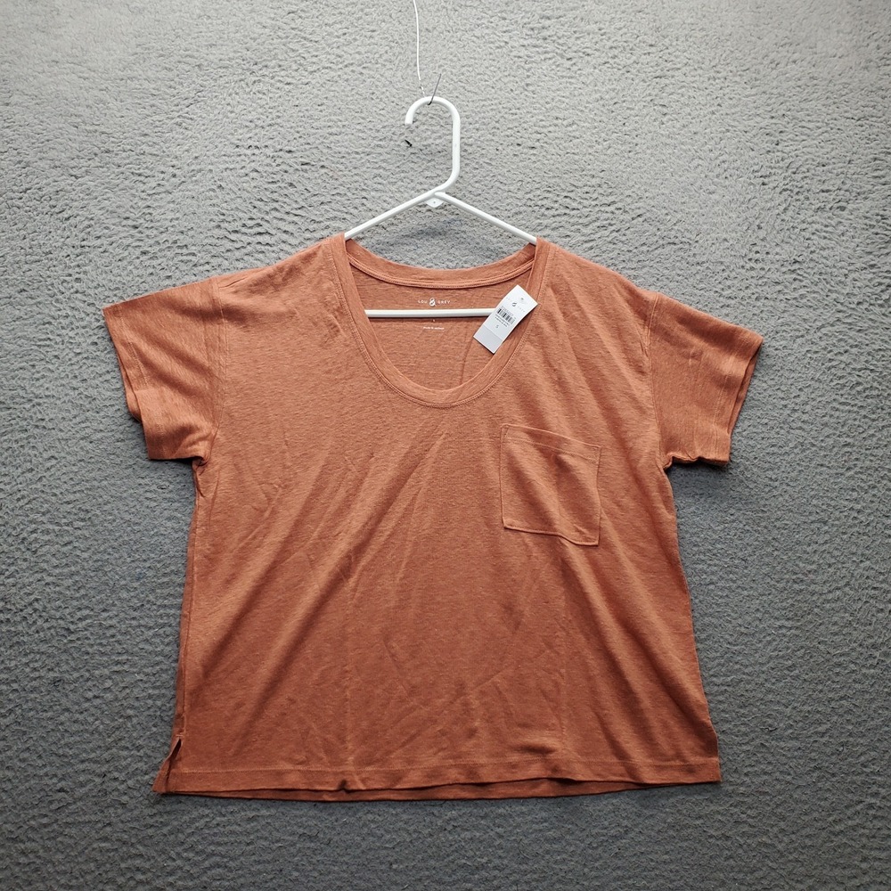 Lot of 3 Loft Lou & Grey T-Shirt Top Womens Small Multi Short Sleeve Twist Hem - Picture 7 of 14